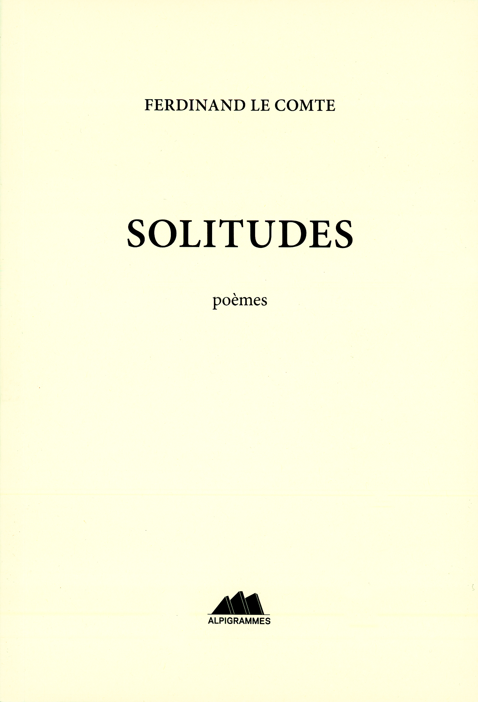 Couverture de SOLITUDES