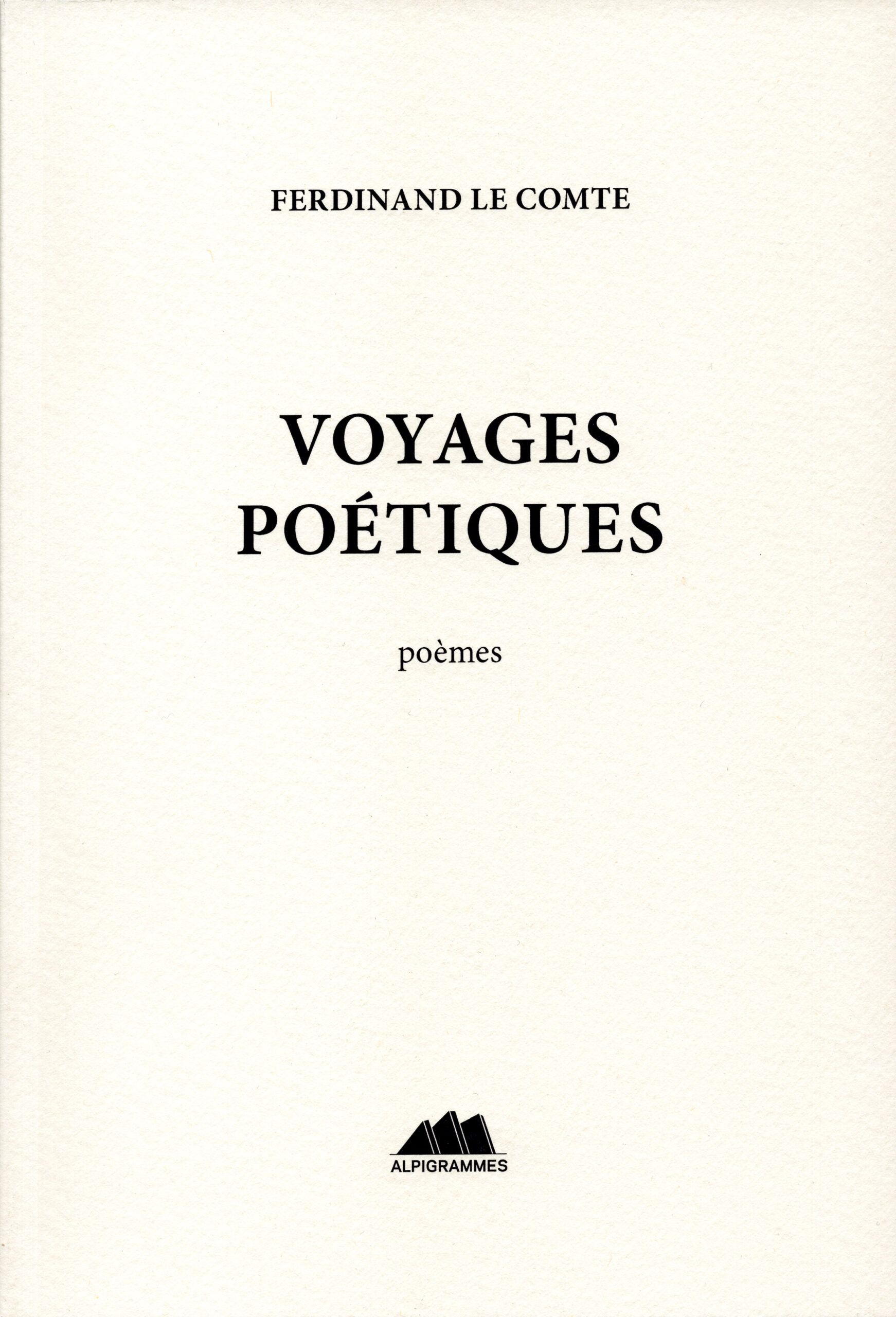 Couverture de VOYAGES POÉTIQUES